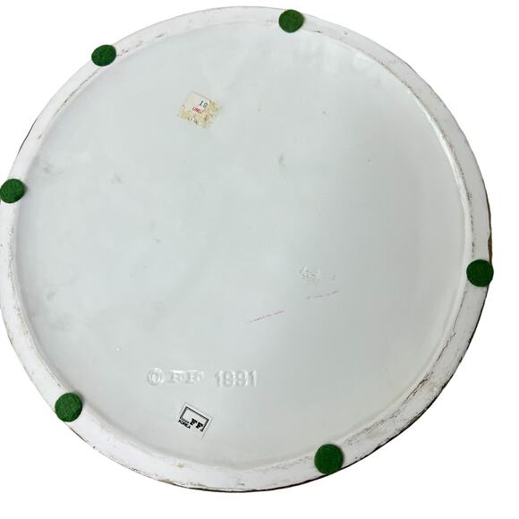 Fitz and Floyd Christmas Tree Teddy Bear Cookie Jar 13” 1991 Rare - Picture 9 of 9